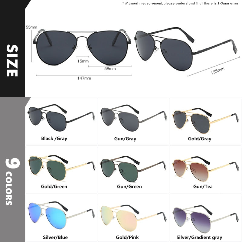 2023 Classic Aviation Polarized Sunglasses For Men and Women