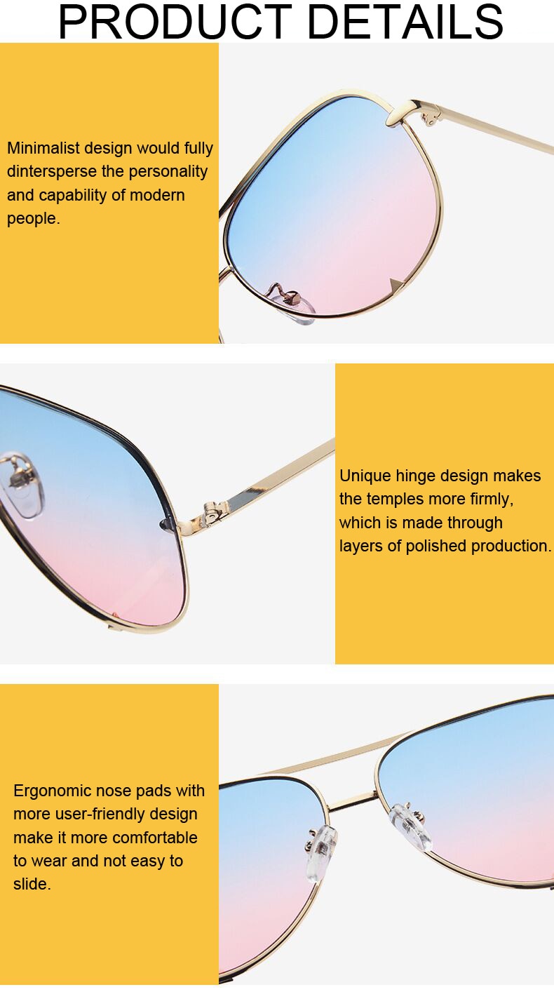 Women Oversize Aviation Sunglasses