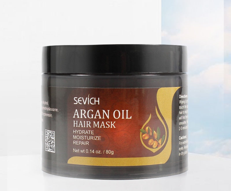 Sevich Argan Oil Moisturize Hair Treatment Mask Repair Damage Hair Root 80g Keratin Hair and Scalp Treatment Deep Hair Care Mask