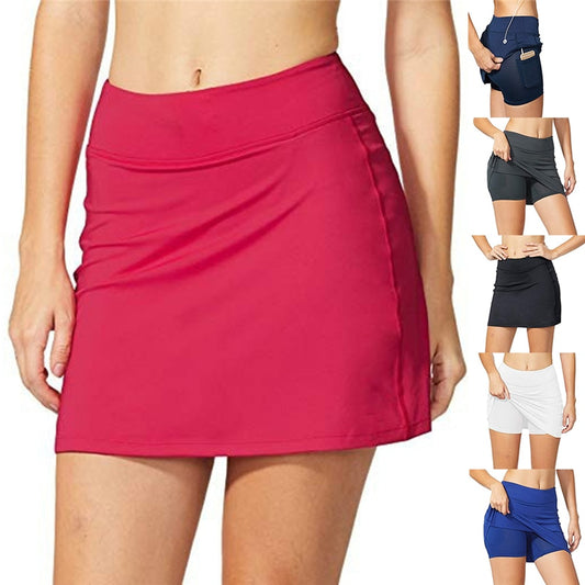 Performance Active Skorts Skirt Shorts Womens Pencil Skirt Running Tennis Golf Workout Sports Natural Clothes Pocket