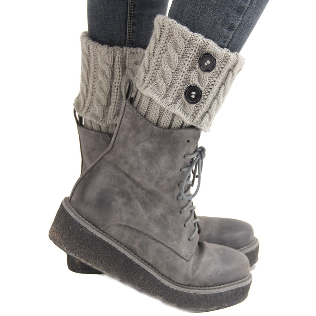 Women Winter Knitted Leg Warmer Boot Toppers - Keep Warm