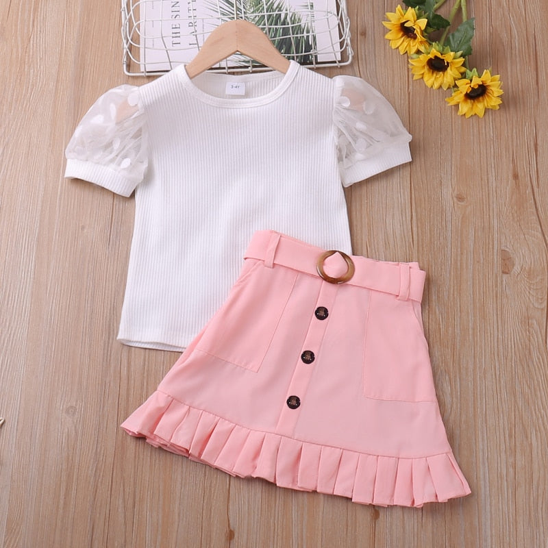 2 pc Girls Summer Outfit 2T to 6T