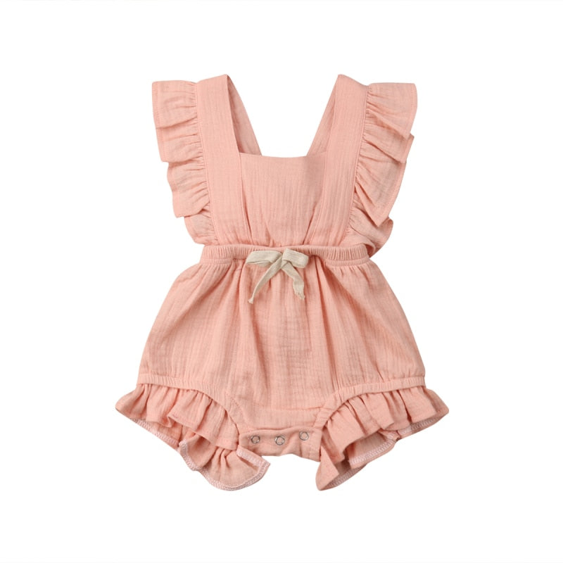 CUTE 1 Piece Girls Romper For Newborns and Infant 6m to 24m