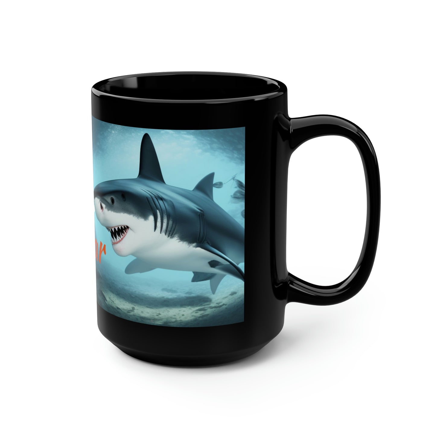 SharkBite Bay Black Mug D1, 15oz