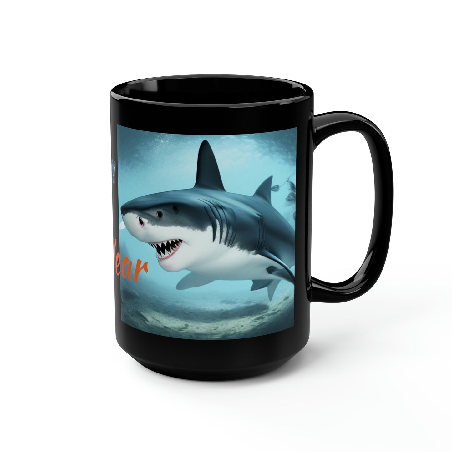 SharkBite Bay Black Mug D1, 15oz